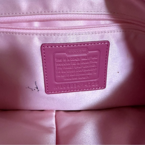 Coach Pink Patent Leather Shoulder Bag - Picture 4 of 4